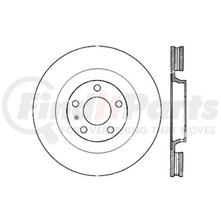 120.33125 by CENTRIC - Premium Brake Rotor
