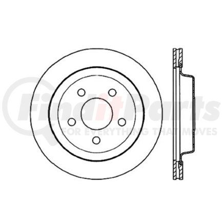 Centric 120.62049 Disc Brake Rotor Centric Premium Brake Rotor