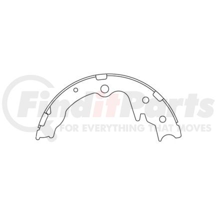 111.0885 by CENTRIC - Premium Parking Brake Shoes