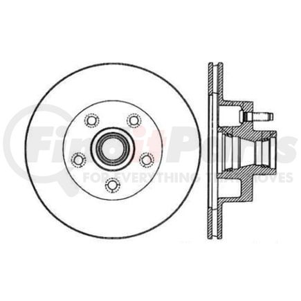 120.65011 by CENTRIC - Premium Brake Rotor