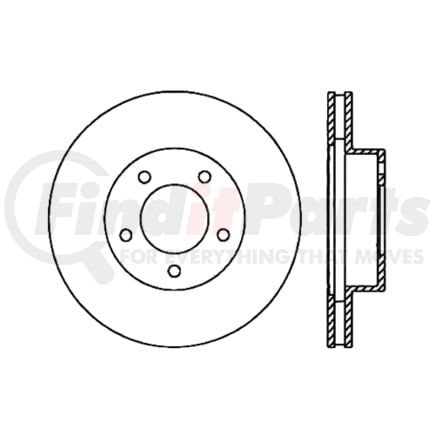 Centric 120.20011 Disc Brake Rotor Premium Brake Rotor
