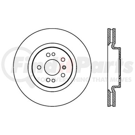 120.35089 by CENTRIC - Premium Brake Rotor