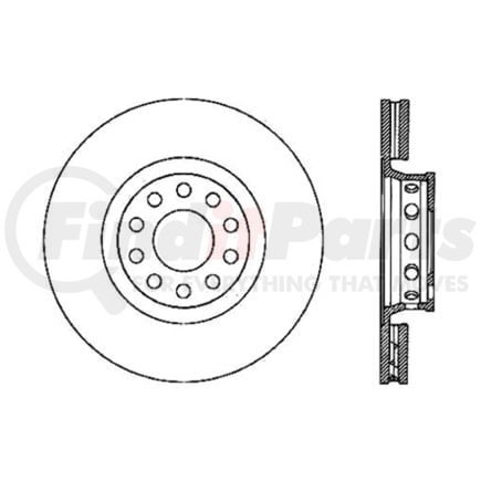 120.33077 by CENTRIC - Centric Premium High Carbon Alloy Brake Rotor