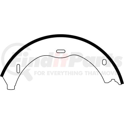 111.0983 by CENTRIC - Premium Parking Brake Shoes
