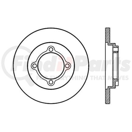 120.45033 by CENTRIC - Premium Brake Rotor