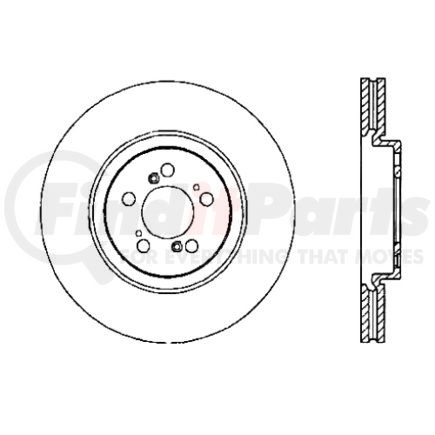 120.40044 by CENTRIC - Centric Premium Brake Rotor