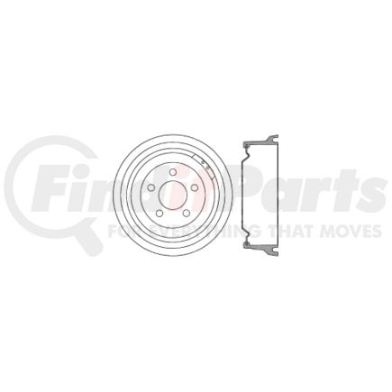 Centric 122.67025 Brake Drum Premium Brake Drum