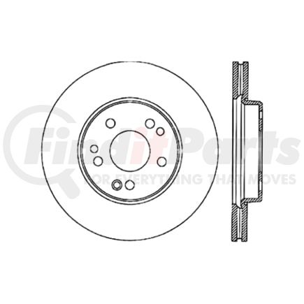 Centric 120.35029 Disc Brake Rotor Premium Brake Rotor