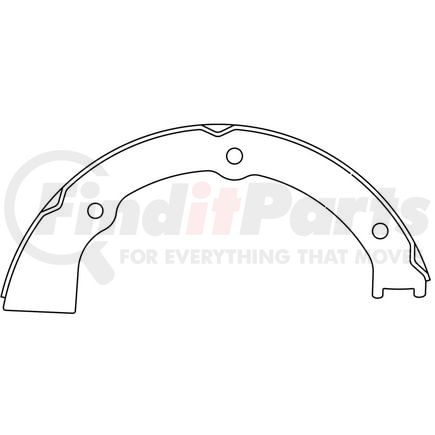 111.0898 by CENTRIC - Premium Parking Brake Shoes