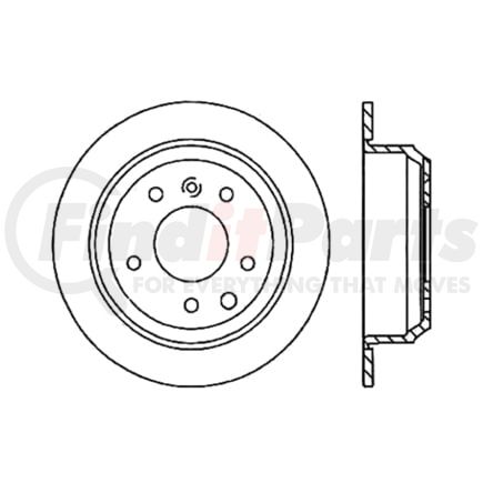 120.20007 by CENTRIC - Premium Brake Rotor