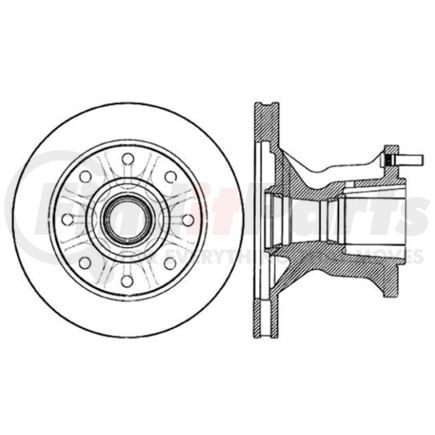 120.66013 by CENTRIC - Premium Brake Rotor