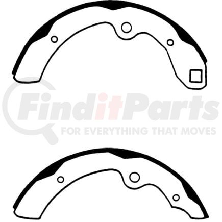 Centric 111.0411 Drum Brake Shoe Premium Brake Shoes