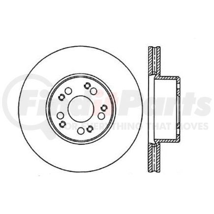 Centric 120.35023 Disc Brake Rotor Premium Brake Rotor