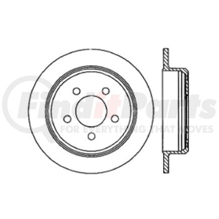 Centric 125.67032 Disc Brake Rotor Centric Premium High Carbon Alloy Brake Rotor