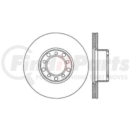 12035007 by CENTRIC - Centric Premium Brake Rotor