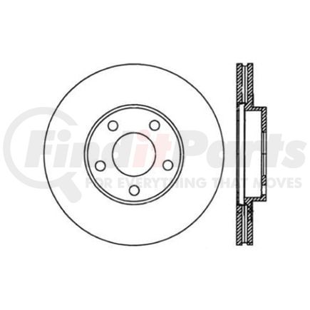 120.33055 by CENTRIC - Premium Brake Rotor