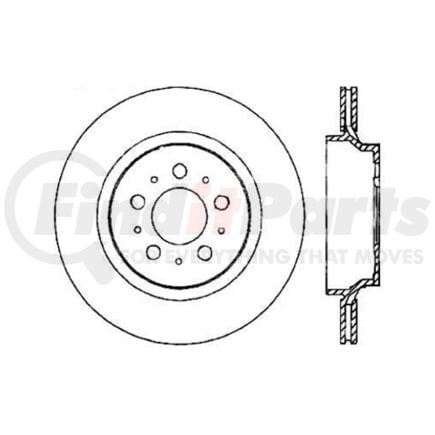 120.39031 by CENTRIC - Premium Brake Rotor