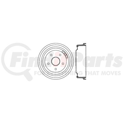 Centric 122.65008 Brake Drum Premium Brake Drum