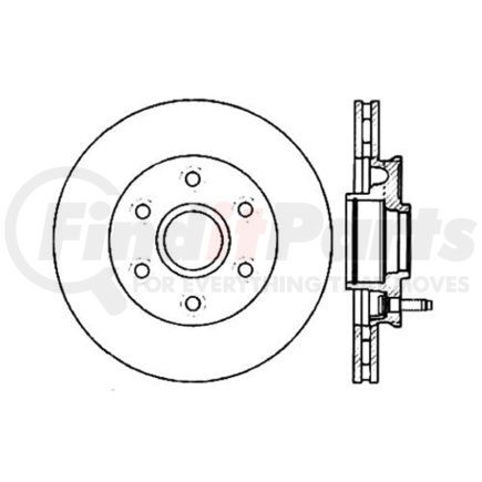 Centric 120.65098 Disc Brake Rotor and Hub Assembly Premium Brake Rotor