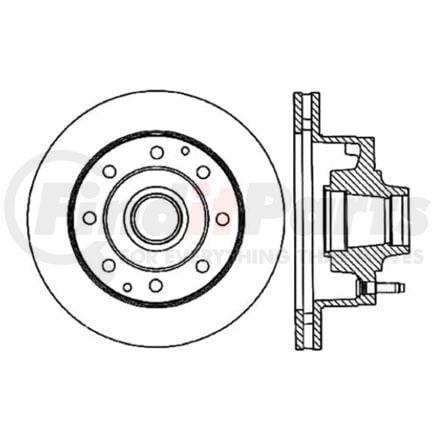 120.65037 by CENTRIC - Premium Brake Rotor