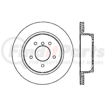120.34074 by CENTRIC - Centric Premium High Carbon Alloy Brake Rotor