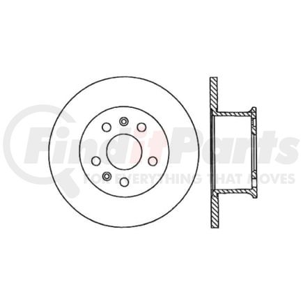 Centric 12033008 Centric Premium Brake Rotor