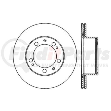 Centric 120.37024 Disc Brake Rotor Premium Brake Rotor