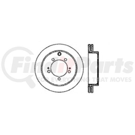 Centric 120.46046 Disc Brake Rotor Premium Brake Rotor