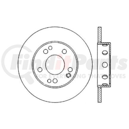 Centric 120.35010 Disc Brake Rotor Premium Brake Rotor