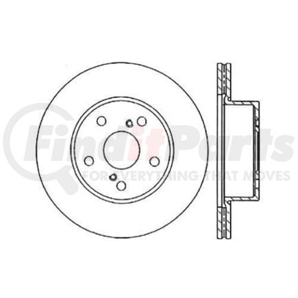 Centric 120.44058 Disc Brake Rotor Premium Brake Rotor