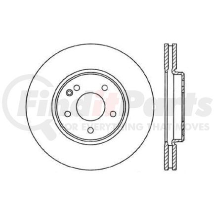 120.35062 by CENTRIC - Centric Premium OE Style Drilled Brake Rotor