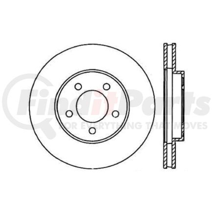 120.61043 by CENTRIC - Premium Brake Rotor