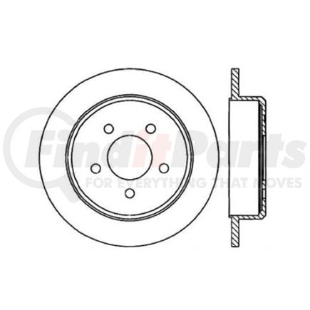 Centric 125.65052 Disc Brake Rotor FOT