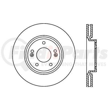 121.51030 by CENTRIC - C-Tek Standard Brake Rotor