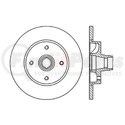120.37005 by CENTRIC - Premium Brake Rotor