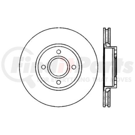 120.61056 by CENTRIC - Centric Premium Brake Rotor