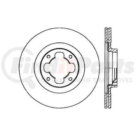 Centric 120.47009 Disc Brake Rotor Premium Brake Rotor