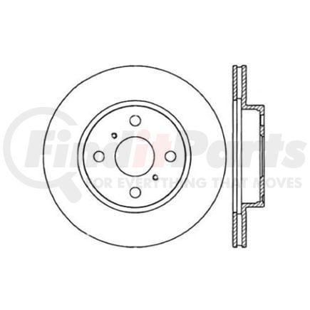 Centric 120.44077 Disc Brake Rotor Premium Brake Rotor
