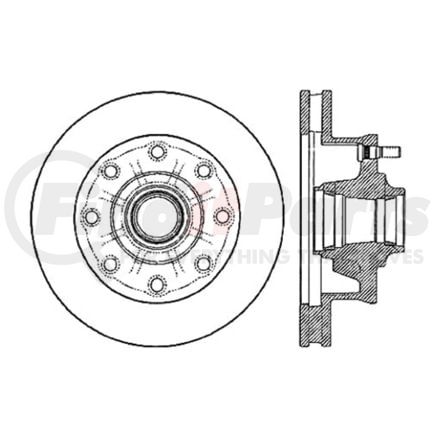 120.66002 by CENTRIC - Premium Brake Rotor