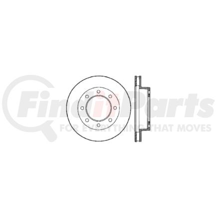 Centric 120.67003 Disc Brake Rotor Premium Brake Rotor
