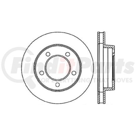 125.65013 by CENTRIC - Centric Premium High Carbon Alloy Brake Rotor