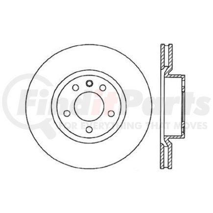 120.36005 by CENTRIC - Premium Brake Rotor