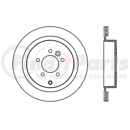 120.22010 by CENTRIC - Premium Brake Rotor
