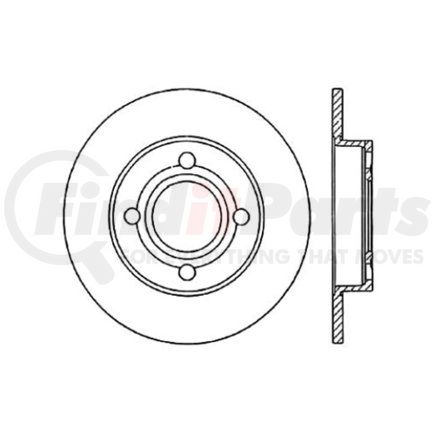 Centric 120.33019 Disc Brake Rotor Premium Brake Rotor