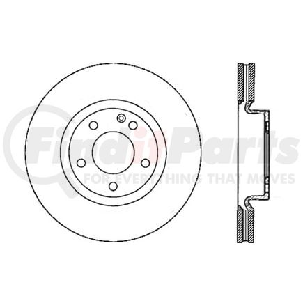 121.35099 by CENTRIC - Std Brake Rotor