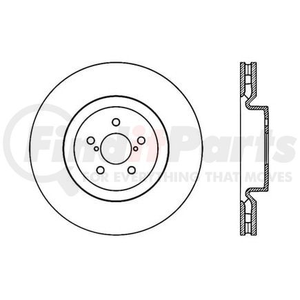 120.47019 by CENTRIC - Premium Brake Rotor