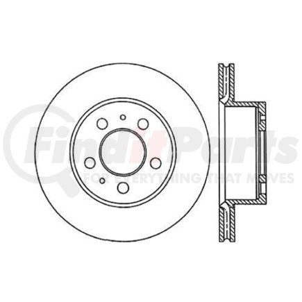 Centric 120.39008 Disc Brake Rotor Centric Premium Brake Rotor