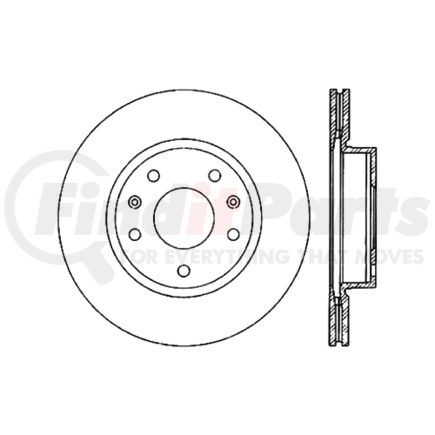 120.22006 by CENTRIC - Centric Premium High Carbon Alloy Brake Rotor