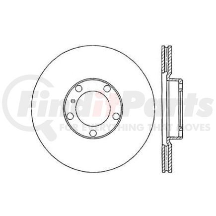 Centric 120.34096 Disc Brake Rotor Premium Brake Rotor