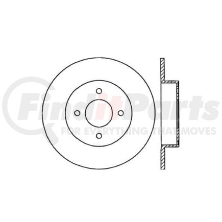 12042082 by CENTRIC - Premium Brake Rotor